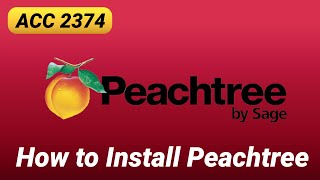 How to install Peachtree Software ACC 2374 [upl. by Thirzi619]