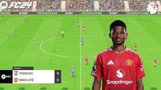 FC 24  Ipswich Town vs Manchester United  English Premier League  PS5™ Full Gameplay [upl. by Raymond]