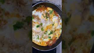 Easy Shakshuka Recipe  Poached Egg In Tomato Sauce  Poached Egg Curry shorts shakshuka [upl. by Yun]