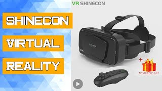 Shinecon Virtual Reality Viar 3D VR Glasses Device Helmet Lenses Headset Goggle Smart Smartphone Cel [upl. by Hannan]