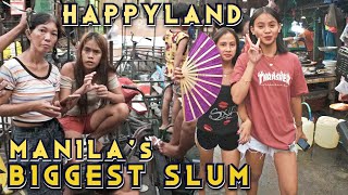 INSIDE THE BIGGEST SLUM IN THE PHILIPPINES  HAPPYLANDs UNSEEN TENEMENT EXTREME LIVING CONDITION 4K [upl. by Holly]