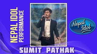 Jhamke Guleli  Nepal Idol Performance  Sumit Pathak  Nepal Idol Season 2  झम्के गुलेली [upl. by Hermann]