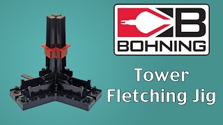 Bohning Tower Fletching Jig  DIY Arrow Building [upl. by Lyrehc]