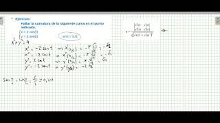 Calcular la curvatura de una curva parametrica [upl. by Anitrebla136]