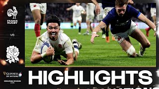 HIGHLIGHTS  🇫🇷 FRANCE V ENGLAND 🏴󠁧󠁢󠁥󠁮󠁧󠁿  2024 GUINNESS MENS SIX NATIONS RUGBY [upl. by Garreth]