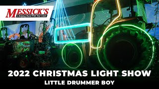 Messicks 2022 Christmas Light Show  Little Drummer Boy [upl. by Tiphani]