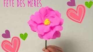 Comment faire une fleur en papier crépon   DIY cadeau Fête des Mères [upl. by Geraud]