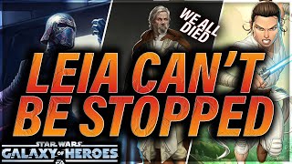 GALACTIC LEGEND LEIA IS A PROBLEM  GAC 46 MATCH 2 3v3 vs Schmurtz swgoh gac [upl. by Hoseia]