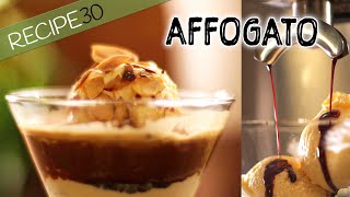 Affogato Gelato and Coffee Italian Dessert [upl. by Anahahs]