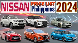 Nissan Price List in Philippines 2024 [upl. by Lladnarc]