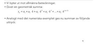 17  Summor och tillämpningar [upl. by Mattland653]