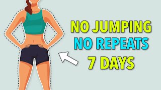 7Day Total Body Fat Loss No Jumping No Repeats 20 minutes [upl. by Anaujahs]