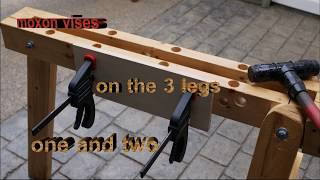 moxon vises on the 3 leggit saw horse design 1 and 2 to follow [upl. by Eyaj593]