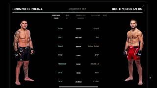 Brunno Ferreira vs Dustin Stoltzfus Prediction ufcpredictions ufc ufclouisville [upl. by Rolyks]