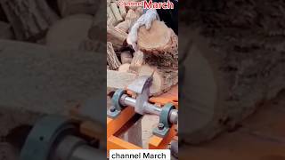 Wood splitting machine Simple and easy working [upl. by Yerroc915]