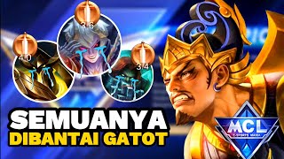 GATOTKACA RAJA FIGHTER⁉️Gatotkaca Mode Solo MCL Auto Bantai [upl. by Aleacim]