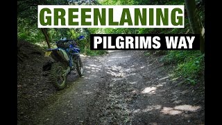 YAMAHA WR250F TRAIL RIDING IN UK  Greenlaning Pilgrims Way Kent [upl. by Previdi417]