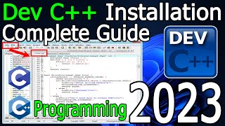 How to install DEV C on Windows 1011  2023 Update  Latest GCC Compiler for C and C [upl. by Alaet]