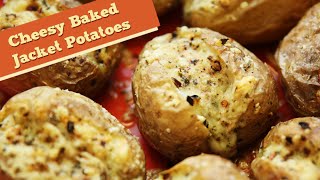 Cheesy Potatoes  Baked Jacket Potatoes  Divine Taste With Anushruti [upl. by Niamor553]