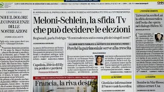 Rassegna stampa 14 GENNAIO 2024 Quotidiani nazionali italiani Prime pagine dei giornali di oggi [upl. by Nebe]