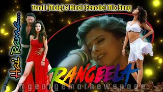 Hai Rama  Rangeela  Tamil Male amp Hindi Female Mix Song [upl. by Dhiren]