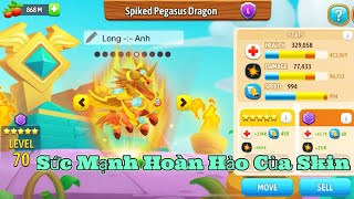 Dragon City  NÂNG CẤP SPIKED PEGASUS 5 ⭐️ KÍCH HOẠT SKIN TĂNG TỐI ĐA SỨC MẠNH [upl. by Dido]