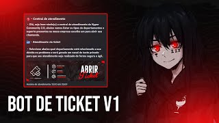 COMO BAIXAR E CONFIGURAR BOT DE TICKET DISCORD [upl. by Schoenfelder]