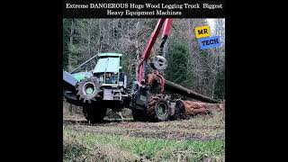 Extreme DANGEROUS Huge Wood Logging Truck Biggest Heavy Equipment Machines [upl. by Adham]