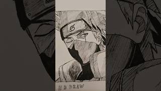 shorts art anime KAKASHI DRAWING [upl. by Anilegna346]