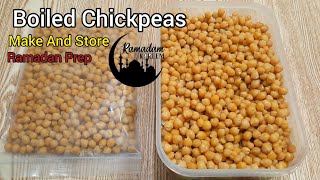 How to Boil and store ChanaChickpeas–Make And Freeze–Ramadan Special Preps by Halal Cuisine [upl. by Eerat]