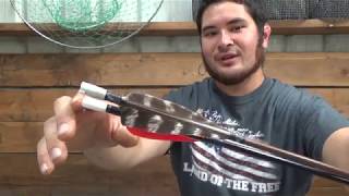 How to Make a DIY Glue on Plastic Arrow Nock For Homemade Arrows out of PEX Pipe [upl. by Asyral41]