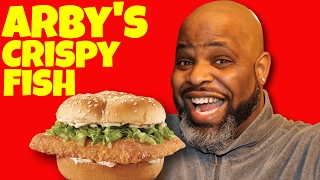 Arbys Crispy Fish Sandwich Food Review [upl. by Ainesy105]