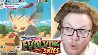 My Favorite New Deck Leafeon VMAX from Evolving Skies  Pokemon TCG Standard Format 2021 [upl. by Kind55]