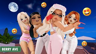 BILLIONAIRE First Ever SLEEPOVER Party JEALOUS STALKERBerry Avenue  MADDY ROBLOX SONG [upl. by Euqinue]