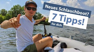 Neues Schlauchboot mit Elektromotor  7 Dinge die du wissen solltest [upl. by Merilyn]