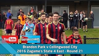 2016 State 4 East  Brandon Park v Collingwood City [upl. by Aisad]