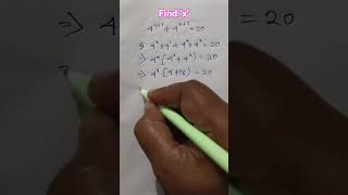 X ନିର୍ଣ୍ଣୟ କର  Nice Exponential Problem  maths ytshorts mathematics shorts [upl. by Neenaej]