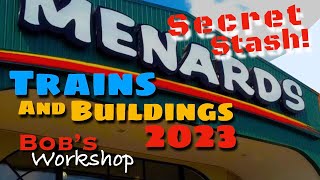 Menards O Scale Secret InStore Stash of Trains Buildings April 2023 Lionel MTH Williams Compatible [upl. by Aseuqram]