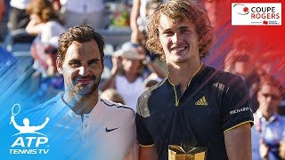 Alexander Zverev beats Roger Federer to win Montreal title  Coupe Rogers 2017 Final Highlights [upl. by Auqinaj]