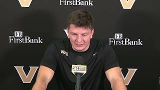 Vanderbilt Football  Diego Pavia Tennessee Week Interview [upl. by Aztirak]