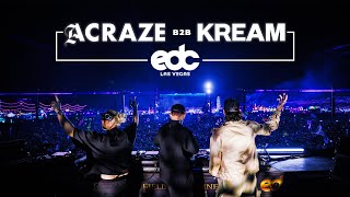 ACRAZE B2B KREAM  EDC Las Vegas Kinetic Field [upl. by Trebron]