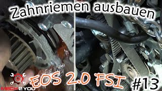 🛠️ 13 Wie wechsle ich den Zahnriemen beim VW EOS 20 FSI BJ 2006 Motorcode BVY Zahnriemenwechsel [upl. by Bettzel267]