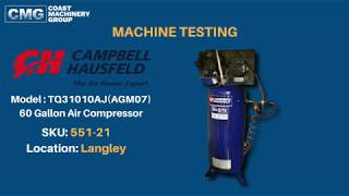 CAMPBELL HAUSFELD 60 GALLON COMPRESSOR [upl. by Sidnak325]