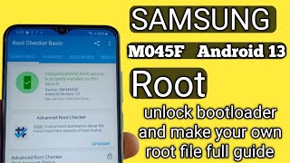 How To Root Samsung galaxy M04 Android 13 u6 Root Bootloader unlock [upl. by Aniz]