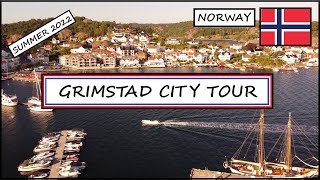 GRIMSTAD Norway  walking tour [upl. by Aceber]