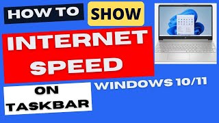 Show Internet Speed on Taskbar Windows 11  10 [upl. by Macnamara]