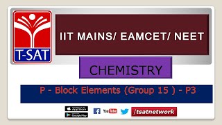 IIT MAINSEAMCETNEET  CHEMISTRY  P  Block Elements Group 15   P3  DEEPIKA [upl. by Barbi]