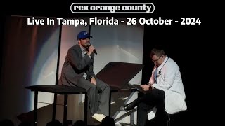 Rex Orange County  Live In Tampa Florida  October 26th 2024  Full Concert HD [upl. by Paulson178]