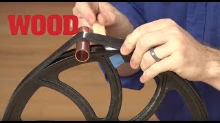 How to Replace a Bandsaw Tire  WOOD magazine [upl. by Ford]