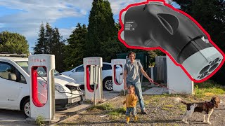 CCS to Chademo Adaptor Testing  Nissan eNV200 Tesla Supercharger [upl. by Tupler161]